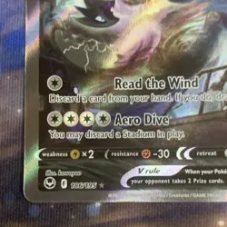 2022 Pokemon Lugia V (Alt Full Art) 186/195 SWSH Silver Tempest (NM) - Image 3