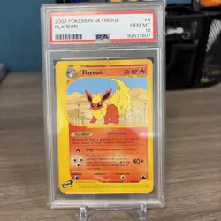PSA10 Flareon 2003 Pokemon Skyridge 08/144 - Image 1