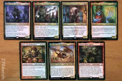 Set of 7 Legendary Goblin Commander Creatures *NM* (Magic MTG EDH) Grenzo Rulik - Image 1