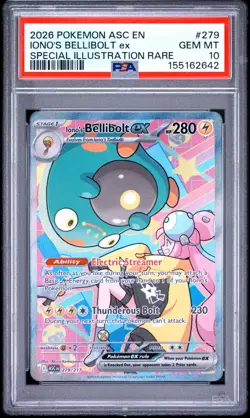 2026 POKEMON ASCENDED HEROES SPECIAL ILLUSTRATION IONO'S BELLIBOLT EX PSA 10 - Image 1
