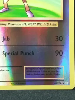 Evolutions Hitmonchan #62 Reverse Holo. Near Mint. Rare. 👊 2016 Pokemon card. - Image 3