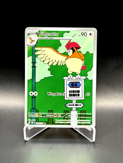 Pokemon TCG Pidgeotto Holo Illustration Rare SV03: Obsidian Flames 208/197 NM - Image 1