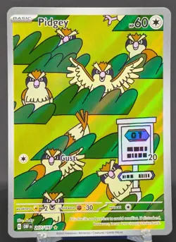 Pokemon Pidgey #207/197 English Obsidian Flames Illustration Rare - Image 1