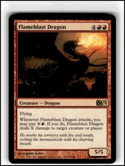 Magic 2012 (M12) Flameblast Dragon #133 - Image 1