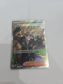 CLIVE 227/091 ULTRA RARE PALDEAN FATES POKEMON NM - Image 1