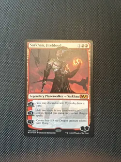 MTG Sarkhan, Fireblood Core Set 2019 154/280 Regular Mythic - Image 1