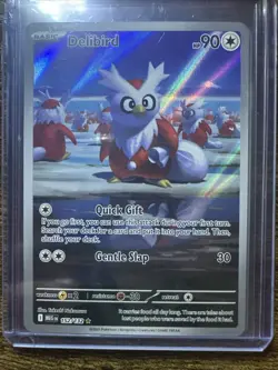 Delibird 152/132 Illustration Rare, Mega Evolution, Full Art Holo, Pokemon TCG - Image 1
