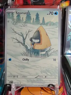 Pokemon TCG Snorunt 227/217 2023 Basic Ice 70 HP 10 SV04 Paradox Rift NM - Image 1