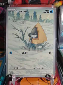 Pokemon TCG Snorunt 227/217 2023 Basic Ice 70 HP 10 SV04 Paradox Rift NM - Image 2