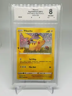 Pikachu SWSH039 Promo | Black Star Promos | Englisch | Grading 8 - Pokemon - TCG - Image 1