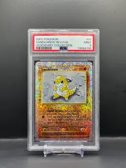 PSA 9 MINT - Pokemon Legendary Collection Reverse Holo Sandshrew 91/110 - Image 1