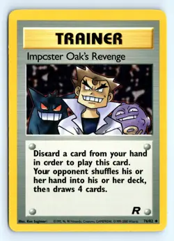 Pokemon Imposter Oak's Revenge #76/82 Team Rocket tcg Uncommon LP - Image 1