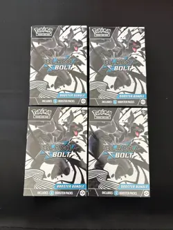 Black Bolt Booster Bundle Lot Of 4 Pokemon tCG Factory Sealed - Image 1