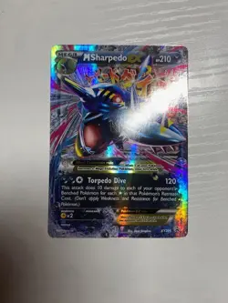 Pokemon TCG Mega Sharpedo EX Rare Holo Alt Art Black Star Promo XY200 NM-MT - Image 1