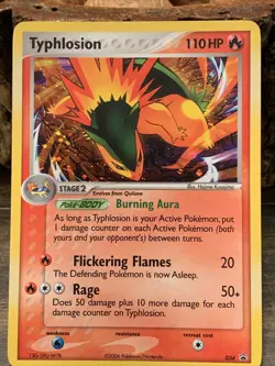 Pokemon TCG Typhlosion Nintendo Black Star Promos 34 Holo 1st Edition - Image 1