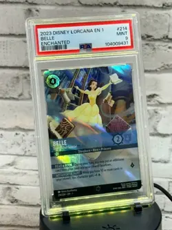 2023 Disney Lorcana Belle Enchanted PSA 9 Beauty Beast #214 ssp Strange Special - Image 1