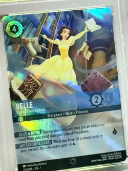 2023 Disney Lorcana Belle Enchanted PSA 9 Beauty Beast #214 ssp Strange Special - Image 2