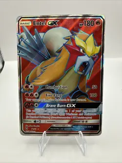 Pokemon Entei GX 71/73 Shining Legends Full Art Ultra Rare Holo Card - Image 1