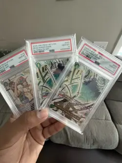 Bandai One Piece Card Game PSA 10 Graded Alt Art Lot 3 OP12 OP13 EN - Image 3