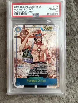 Bandai One Piece Card Game PSA 10 Graded Alt Art Lot 3 OP12 OP13 EN - Image 4