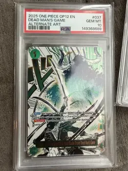 Bandai One Piece Card Game PSA 10 Graded Alt Art Lot 3 OP12 OP13 EN - Image 5