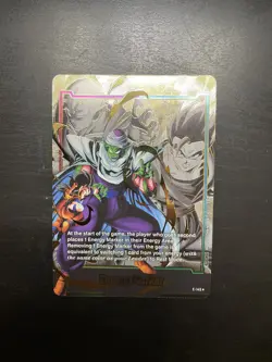 NEW Dragon Ball Super Card Game Fusion World Gohan/Piccolo Energy Marker E-145 - Image 1
