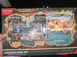Pokemon TCG Charizard ex Special Collection Box 9 Cards English Promo Oversized - Image 1