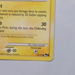 Pikachu 15/17 POP Series 9 Pokemon Card 2009 - Image 5