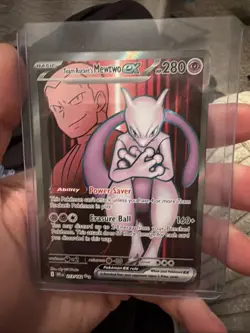 Team Rocket's Mewtwo ex 213/182 SV10: Destined Rivals Ultra Rare Pokemon Card - Image 1