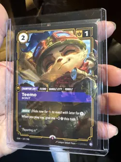 Riftbound League of Legends TCG Teemo Promo Card 197/298 English NM - Image 2