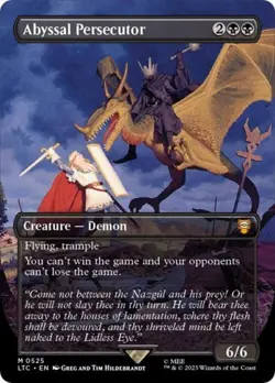 Abyssal Persecutor (Borderless) -Foil Light Play MTG - Image 1