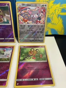 Pokemon TCG Reverse Holo Lot 8 Cards Sun Moon Era LP - Image 5