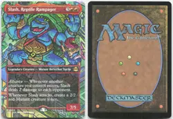 Slash, Reptile Rampager (Borderless) 0208 TMNT MTG NM - Image 3
