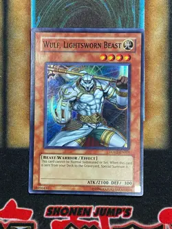 Yugioh Wulf, Lightsworn Beast LODT-EN023 Super Rare MP - Image 1