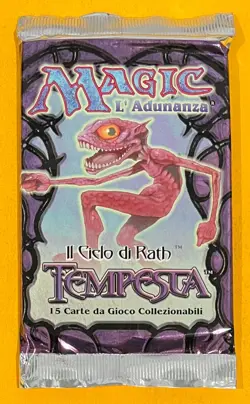 MTG TEMPEST Booster Pack (Italian) Sealed (OldManMTG 008-788) - Image 1