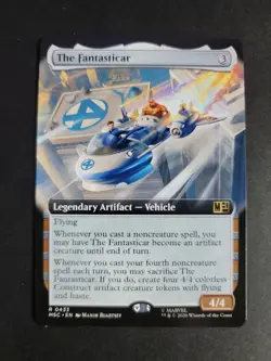 The Fantasticar (Extended Art) Rare MTG Marvel Super Heroes Commander - Image 1