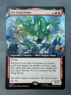 Fin Fang Foom (Extended Art) Rare MTG Marvel Super Heroes Magic The Gathering - Image 1