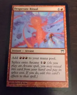 MTG Desperate Ritual Champions of Kamigawa LP Magic The Gathering TCG 2004 - Image 1