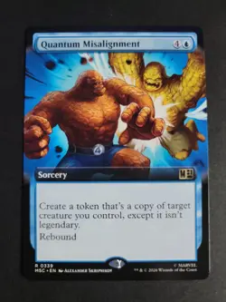 Quantum Misalignment (Extended Art) Rare MTG Marvel Super Heroes Commander - Image 1