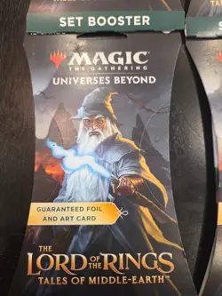 MTG English The Lord of the Rings 4 x Set booster packs LOTR New Factory Sealed - Image 2