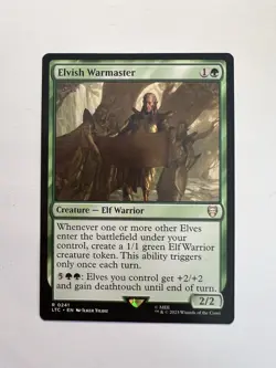 Elvish Warmaster - MTG The Lord of the Rings Tales of Middle-earth Commander- NM - Image 1