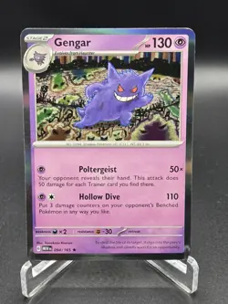 Pokemon TCG Gengar 094/165 Scarlet & Violet 151 Holo Rare, Near Mint Condition - Image 1