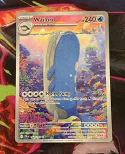 Wailord 162/159: Journey Together Illustration Rare Full Art Holo. NM Pokemon - Image 1