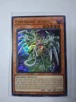Cyberdark Wurm Ultra Rare 1st Edition ALIN-EN027 Yugioh - Image 1