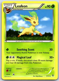 Leafeon 7/111 Rare Furious Fists Pokemon Near Mint - Image 1