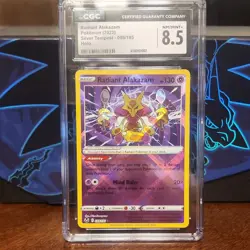 CGC 8.5 Pokemon TCG Radiant Alakazam 059/195 Silver Tempest Holo EN 2022 - Image 1