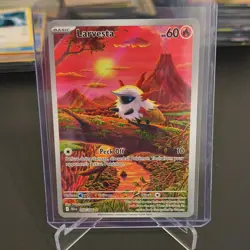 The Pokemon Company Larvesta 099/086 Sv: Black Bolt 60 HP Illus Rare Holo EN - Image 1