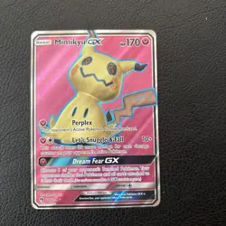 Mimikyu GX 206/214 Full Art Holo SM Lost Thunder Ultra Rare English - Image 1