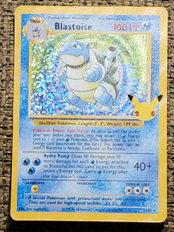 Blastoise 2/102 Holo Rare Pokemon 25th Anniversary Celebrations Pack Fresh - Image 1