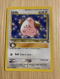 2001 CLEFFA BLACK STAR PROMO #31 POKEMON TCG NM - Image 1